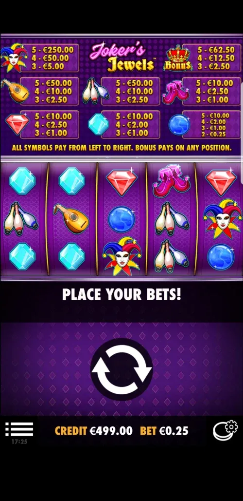 Joker Jewels Mobile Gameplay Scatter